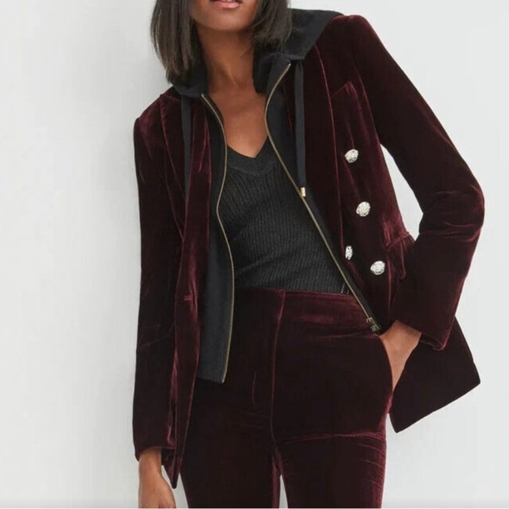 VERONICA BEARD GAYA VELVET DICKEY JACKET BLAZER new without tags